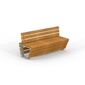 Ryga Deco Bench w/ Backrest