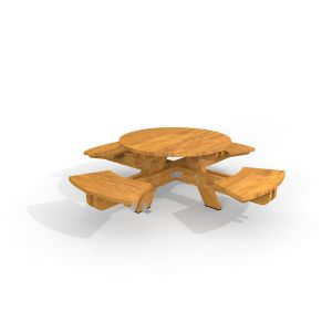 Round table & benches