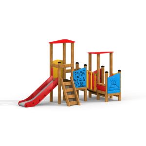 Towers w/ Slide & Educational Boards 