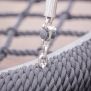 Close-up of metal chain and rope detail on Single Swing (BNS 90cm) playground equipment.